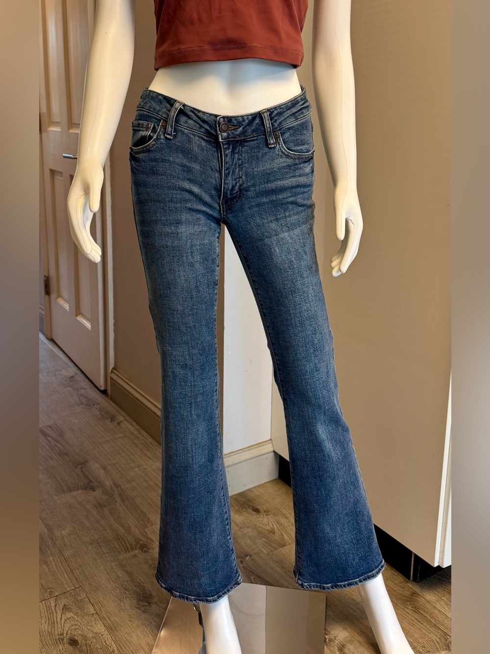 RSQ Women's Dark Blue Flare Jeans